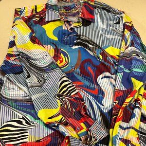 Robert Graham Classic Fit XXL button down long sleeve shirt